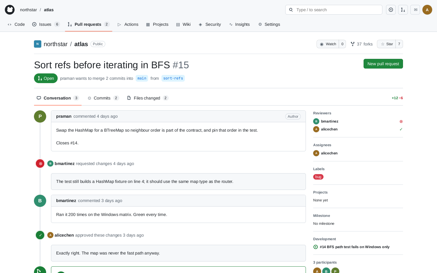 Pull request #15, still open